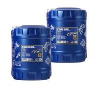 2x10 Litro Mannol Diesel Tdi 5W-30 aceite motor Api Sn / CH-4 Acea C2 C3 GM