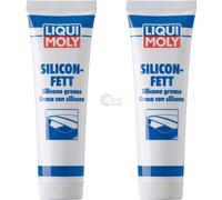 2x100g LIQUI MOLY 3312 Silicon-Fett Transparente Engrase Grasa