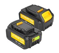 2X18V 5,0Ah DCB184 Batería para Dewalt 18V Batería 5,0Ah Reemplazo para Dewalt DCB200 DCB180 DCB181 DCB182 DCB200 DCB201 DCB201-2 DCB200-2 Herramienta Eléctrica