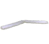 2x1m Recambio de Mopa Tijera de Algodón y Poliéster, Blanco | Funda para fregado de 1,90m total, compatible con soportes de 1m, ideal para parquet, laminado y baldosas, sin bastidor