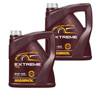 2x4 Litros MANNOL Extreme 5W-40 Aceite Motor ACEA A3/B4 MB JASO MA2 VW PORSCHE