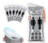 2XK-NOV Bolsas para Orinar de Gel Desechable, Bolsas Vomito Coche, Pipi Stop, Bolsas de Orina para Viajes, Camping y Senderismo, Urinarios para Hombres, Mujeres, Embarazadas y Pacientes (2, 700ml)