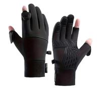 2XK-NOV Guantes de Pesca Hombre - Guantes Invierno Tactiles de Viento Frio Mujer Sin Dedo, para Ciclismo, Running, Moto, Pesca (Mida circunferencia de palma antes de ordenar) (XL)