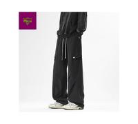 (2XL, Army Green) Men's Clothing Casual Autumn American Street Style Loose Casual Wide-Leg Pants cargo pants for men