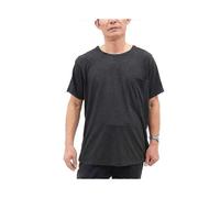 (2XL,Black)Unisex Post Shoulder Surgery Shirts Side Snap On Design For Rotator Cuff Recovery Comfortable Medical Wear