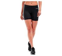 2XU Game Day - Mallas Cortas de compresión para Mujer, 12,7 cm, Color Negro, Color Negro/Plateado, tamaño Extra-Small