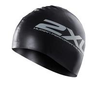 2XU Gorro de natación Unisex de Silicona, Color Blanco, Talla única