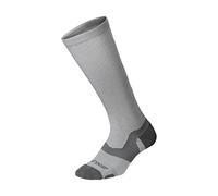 2XU UK Vectr Merino - Calcetines de compresión para Hombre, Hombre, Color Gris/Gris, tamaño Size L1