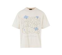 2Y Studios Camiseta 'Broken Heart Club' azul claro / verde claro / negro / offwhite L azul claro / verde claro / negro / offwhite