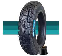 3.00-12 Dirt Bike Tire and Tube Set, Compatible with 80/100-12 Street Tire with Inner Tube Set for Dirt Pit Bike, 47G 4P.R. Maximum Load 385 LBS