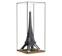 3,094/5,000 Vitrina Grande de acrílico para Lego 10307 Torre Eiffel, Caja de colección Transparente, de aleación, Resistente al Polvo, tamaño: 60 x 60 x 155 cm (sin Modelo) (Wooden Base)