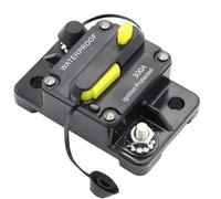 3 0a-300a Circuiter Dual Battery Manual Restablecer Fusible impermeable de 12-72V for marine botes RV Color negro yates(J)