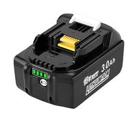 3.0Ah BL1860B Batería de Repuesto para Makita: Batería de Herramienta de 18V BL1870B BL1860 BL1850B BL1840 BL1830 BL1820 BL1815 BL1835 BL1845 194205-3 LXT-400 con Indicador LED