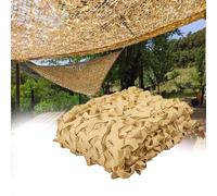 3.0x5M Red Camuflaje Militar 210D Tela Oxford, Malla De Camuflaje Protección Solar para Exterior, Toldo Camuflaje Privacidad y Decoración para Terraza Caza Camping Jardín(Sand Color,6x7m)