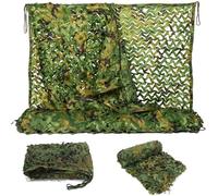 3.0x5M Red Camuflaje Militar 210D Tela Oxford, Malla De Camuflaje Protección Solar para Exterior, Toldo Camuflaje Privacidad y Decoración para Terraza Caza Camping Jardín(Verde,2x7m)