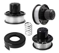 3+1+1 PCS Recambios Desbrozadoras,Hilo Desbrozadora,Carrete de Recortadora,Compatible con las cortadoras de césped Black + dec gl250,gl310 y gl360
