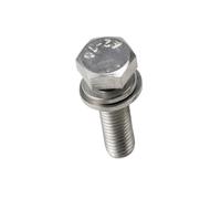 3-10 Uds A2 304 Acero Inoxidable M3 M4 M5 M6 Juego De Tornillos Hexagonales Rosca Completa Arandelas Resorte Planas Combinación(18mm,M3-10Pcs)