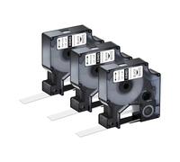 3-10 Unidades A18444 compatibles con Etiquetas de Vinilo/Nailon Flexible/poliéster Permanente D-MO Ind A18432 A18488 A18483 de 9-19 mm(3PK Polyester White,19mm)