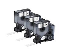 3-10 Unidades A18444 compatibles con Etiquetas de Vinilo/Nailon Flexible/poliéster Permanente D-MO Ind A18432 A18488 A18483 de 9-19 mm(3PK Nylon White,19mm)