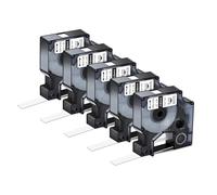 3-10 Unidades A18444 compatibles con Etiquetas de Vinilo/Nailon Flexible/poliéster Permanente D-MO Ind A18432 A18488 A18483 de 9-19 mm(5PK Vinyl White,12mm)