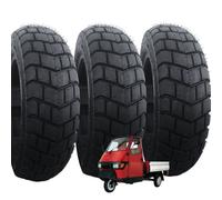 3 100/90-10 UNION + rodamiento neumático compatible con Piaggio Ape 50 Moto Scooter 61L sin cámara 8PR