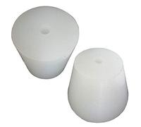 3# -11# Tapón de Silicona con Agujero para válvula de Bloqueo de Aire Burbuja Brew Vino Grado alimentario tapón de Goma de Silicona (7#)