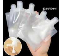 3-12 Uds 30/50/100ML tamaño de viaje bolsas vacías para apretar champú recargable artículos de tocador acondicionador bolsa de viaje a prueba de fugas 9pcs-mix