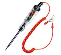 3-120V Probador de Circuito Automotriz Digital Comprobador de Fusibles con Pantalla LED Car Voltage Tester Pencil DC Bidireccional Luz de Prueba de Pantalla de Retroiluminación