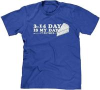 3.14 Day is My Day It Rhymes Pi Pie Math Food Teacher Funny Joke Mens tee Sapphire(Large)