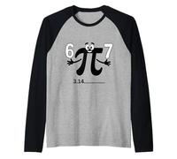 3.14 Feliz día P es irracional, así Que Soy Divertido Profesor de matemáticas Camiseta Manga Raglan