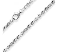 3,1mm Pulsera Cadena Kordel de Plata 925 Rodinada, 20 cm