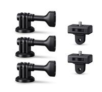 (3+2) Adaptador de montaje de trípode de 0.6 cm-20 + kit de montaje de adaptador de trípode de cámara de acción, juegos de adaptadores para cámara de acción GoPro Hero 12 11 10 9 8 7 6 5 DJI Osmo