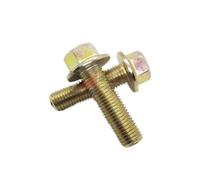 3-20 piezas M10x1.25 M12x1.25 M14x1.5 Grado 10;9 Acero con zinc Pernos hexagonales de brida de rosca fina(50mm,M10X1.25 10PCS)