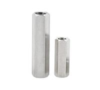 3-20 Piezas M4 M5 M6 304 Placa Base Hexagonal De Acero Inoxidable, Columna Hembra, Soporte PCB, Espaciado, Tornillo, Estante Montaje, Perno Pilares(25mm (5Pcs),M6)
