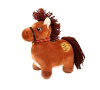3. 2026 estrella signo de estrella caballo peluche peluche animal valiente símbolo prospera chino Año Nuevo decoración del hogar para todas las edades de vellón caballo estatuilla hogar