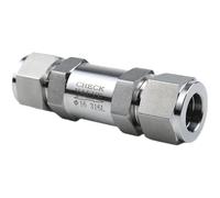 3-20mm 1/8"-1/2" Tube Compresion Union 304 316L Stainless Steel Non-return Check One Way Valve 430 915 3000 6000 PSI(12mm)