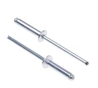 3.2mm x 10mm Remaches de Aleación, 1000 Paquete - Remache Ciego de Cabeza de Cúpula, Cuerpo de Aluminio y Mandril de Acero Remaches Pop Para Hojalata, Fijación de Metal - Remaches a Presión