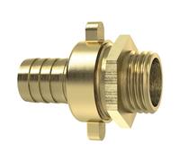 3/3 Standrohrverschraubung, G 1 1/4 AG x 32 mm, tuerca 1 1/2, flachdichtend, ejecución fácil, latón blank