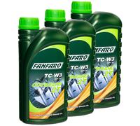 3 (3x1) Litro FANFARO Outboard 2T Zweitakt-Außenbordöl Nmma TC-W3 / Api TC