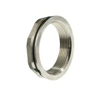 3/4”1"1.2"1.5"2 Inch Stainless Steel Pipe Fitting Water Tank Hole Drainer Connector Water Bucket Water Tower Joint(1l2F M25mm silicone) Plumbing Fittings