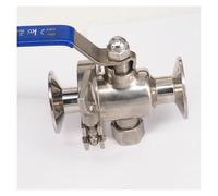 3/4" 19mm SUS304 Stainless Steel 1.5" Tri Clamp Knock-down Ball Valve For Homebrew Dairy Product 229 PSI