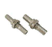 3/4/6/8/10/12/14/16/19/20/25/32mm espiga for manguera cola de manguera mamparo igual reductor 304 conector de instalación de tubería de acero inoxidable agua Gas(4mm To 8mm)