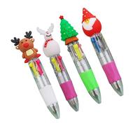 3/4 bolígrafos multicolores de Navidad retráctil, multicolor para bolígrafos de recompensa de clase, varios colores