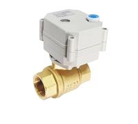 3/4'' Brass Electric Actuated Valve DN20 Full Port Metal Gear Motorized Valve With Manual Override(NPT THREAD_DC24V_CR702)
