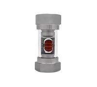 3/4" BSP Female Thread 304 Stainless Steel Straight Window Sight Glass Water Flow Indicator YZWRWRMKTB