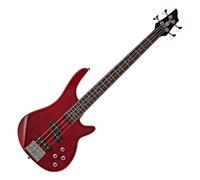 3/4 Chicago Bass Guitar by Gear4music Trans Red