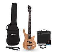 3/4 Chicago Bass Guitar Natural 15W Bass Amp & Accessory Pack