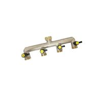 3/4 Inch Brass 4 Way Faucet Diverter Valve for Garden Hoses, Anti Leaking, Multi-Functional, Heavy Duty Construction