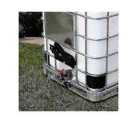 3/4 Inch Faucet & S60x6 Adapter Valve for 1000L IBC Tanks - Water Dispensing Kit (Tank Not Included)