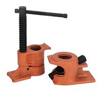 3/4 Inch Pipe Clamp Jaws | Robust Cast Steel Vise Fixture for Woodworking/Plumbing/Cabinets | Adjustable Spring Clip & Threaded Connection for Firm Workpiece Clamping (Normal)